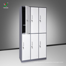 High quality cold rolling steel cloth 6 doors metal locker